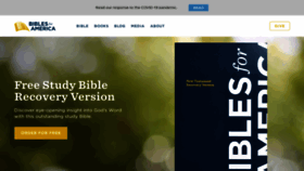 What Biblesforamerica.org website looked like in 2021 (3 years ago)