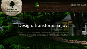 What Blackstonelandscaping.com website looked like in 2021 (5 years ago)