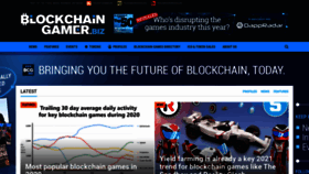 What Blockchaingamer.biz website looked like in 2021 (3 years ago)