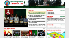What Bentre.gov.vn website looked like in 2021 (3 years ago)