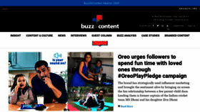 What Buzzincontent.com website looked like in 2021 (3 years ago)