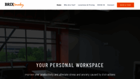 What Brixcoworking.com website looked like in 2021 (3 years ago)