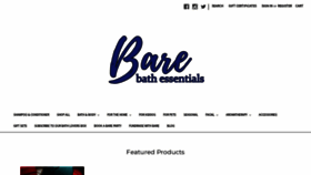 What Barebathessentials.com website looked like in 2021 (3 years ago)
