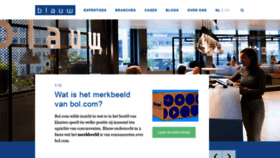 What Blauw.com website looked like in 2021 (3 years ago)