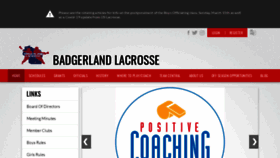 What Badgerlandlacrosse.com website looked like in 2021 (3 years ago)