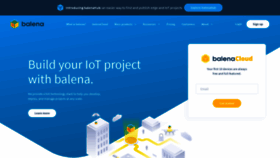 What Balena-staging.io website looked like in 2021 (3 years ago)