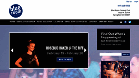 What Blueroomcomedyclub.com website looked like in 2021 (3 years ago)