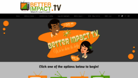 What Betterimpact.tv website looked like in 2021 (3 years ago)