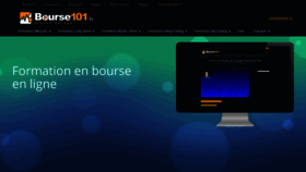 What Bourse101.fr website looked like in 2021 (3 years ago)