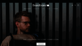 What Beardbrand.com website looked like in 2021 (3 years ago)