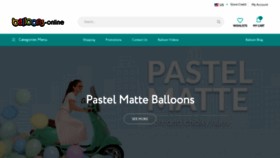 What Balloons.online website looked like in 2021 (3 years ago)