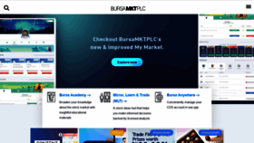 What Bursamarketplace.com website looked like in 2021 (3 years ago)