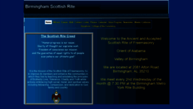 What Bhamscottishrite.org website looked like in 2021 (3 years ago)