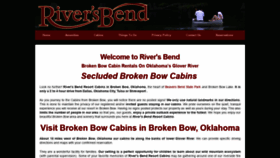 What Brokenbowriversbendresort.com website looked like in 2021 (3 years ago)