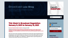 What Broadcastlawblog.com website looked like in 2021 (3 years ago)