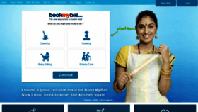 What Bookmybai.com website looked like in 2021 (3 years ago)