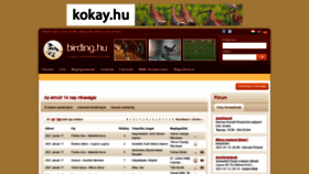What Birding.hu website looked like in 2021 (3 years ago)