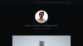 What Bekkelund.net website looked like in 2021 (3 years ago)