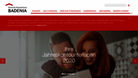 What Badenia.de website looked like in 2021 (3 years ago)