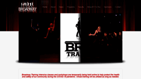 What Broadwaytrainingintensive.com website looked like in 2021 (3 years ago)