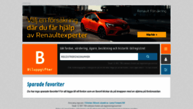 What Biluppgifter.se website looked like in 2021 (3 years ago)
