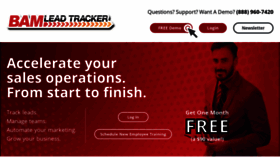 What Bamleadtracker.com website looked like in 2021 (3 years ago)