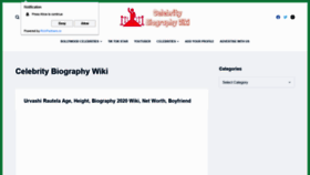 What Biographywiki.net website looked like in 2021 (3 years ago)