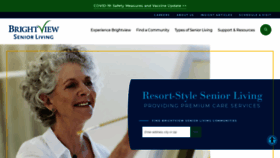 What Brightviewseniorliving.com website looked like in 2021 (3 years ago)