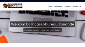 What Bonafideincassobureau.nl website looked like in 2021 (5 years ago)