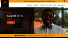 What Bw.edu website looked like in 2021 (3 years ago)