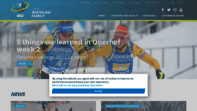 What Biathlonworld.com website looked like in 2021 (3 years ago)
