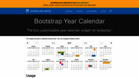 What Bootstrap-year-calendar.com website looked like in 2021 (3 years ago)