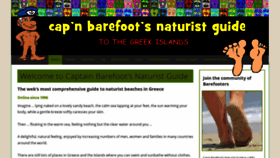 What Barefoot.info website looked like in 2021 (3 years ago)