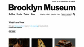 What Brooklynmuseum.org website looked like in 2021 (3 years ago)
