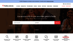 What Bodas.com.mx website looked like in 2021 (3 years ago)