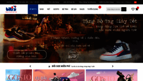 What Bitis.com.vn website looked like in 2021 (3 years ago)
