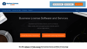 What Businesslicenses.com website looked like in 2021 (3 years ago)
