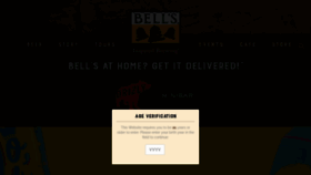 What Bellsbeer.com website looked like in 2021 (3 years ago)