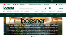 What Boesner.ch website looked like in 2021 (3 years ago)
