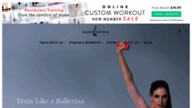 What Balletbeautiful.com website looked like in 2021 (3 years ago)