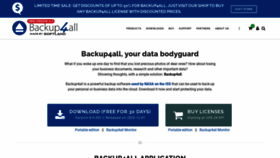 What Backup4all.com website looked like in 2021 (3 years ago)