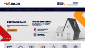 What Bancodelaustro.com website looked like in 2021 (3 years ago)