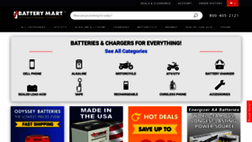 What Batterymart.com website looked like in 2021 (3 years ago)