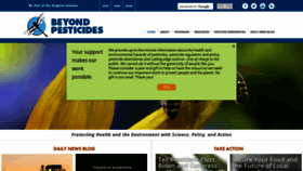 What Beyondpesticides.org website looked like in 2021 (3 years ago)