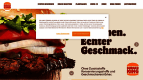 What Burgerking.de website looked like in 2021 (3 years ago)