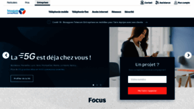 What Bouyguestelecom-entreprises.fr website looked like in 2021 (3 years ago)