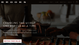 What Brookswine.com website looked like in 2021 (3 years ago)