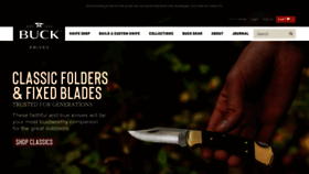 What Buckknives.com website looked like in 2021 (3 years ago)