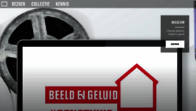 What Beeldengeluid.nl website looked like in 2021 (3 years ago)