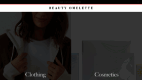 What Beautyomelette.com website looked like in 2021 (3 years ago)
